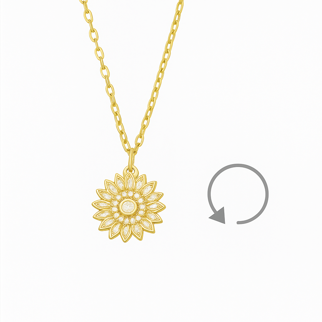 Colar Aurora | Girassol Giratório