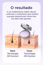 MatteUp™ – Pele Sequinha o Dia Todo