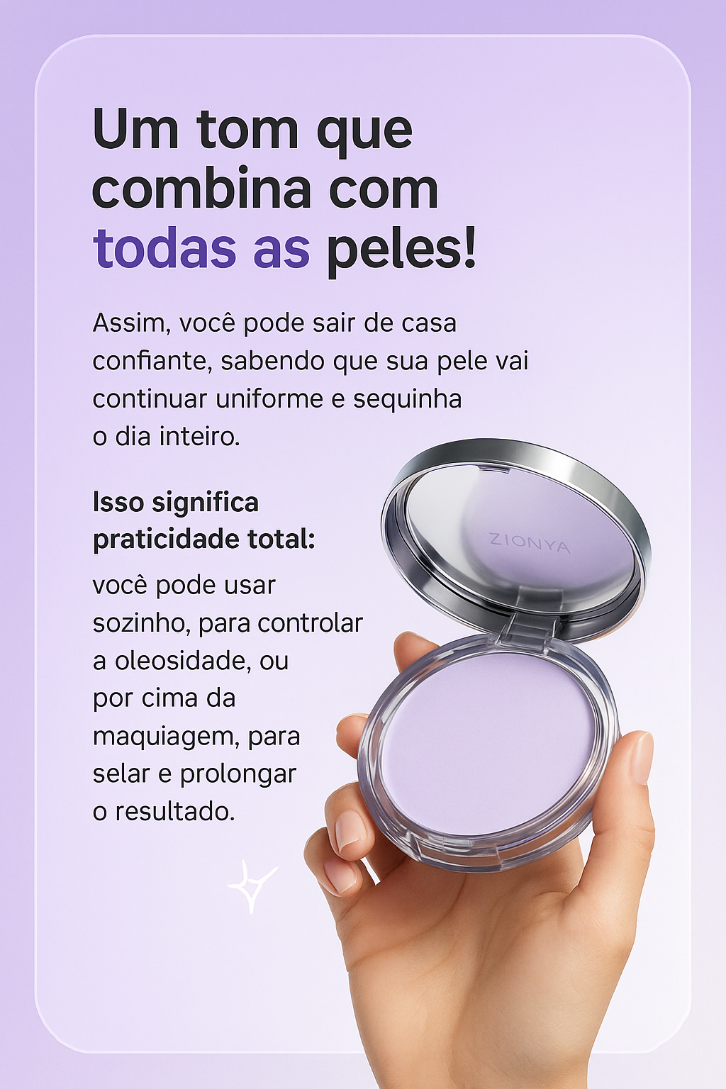 MatteUp™ – Pele Sequinha o Dia Todo