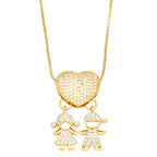 Colar Amor de Mãe Banhado a Ouro de 18k