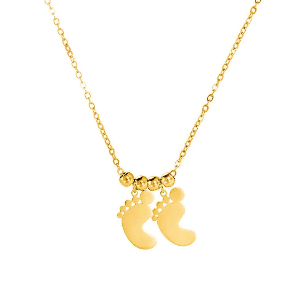 Colar Pezinhos com Nome Gravado