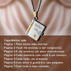 Colar Livro do amor - Para Mães