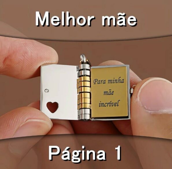 Colar Livro do amor - Para Mães