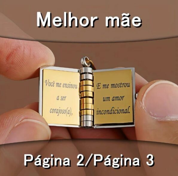 Colar Livro do amor - Para Mães