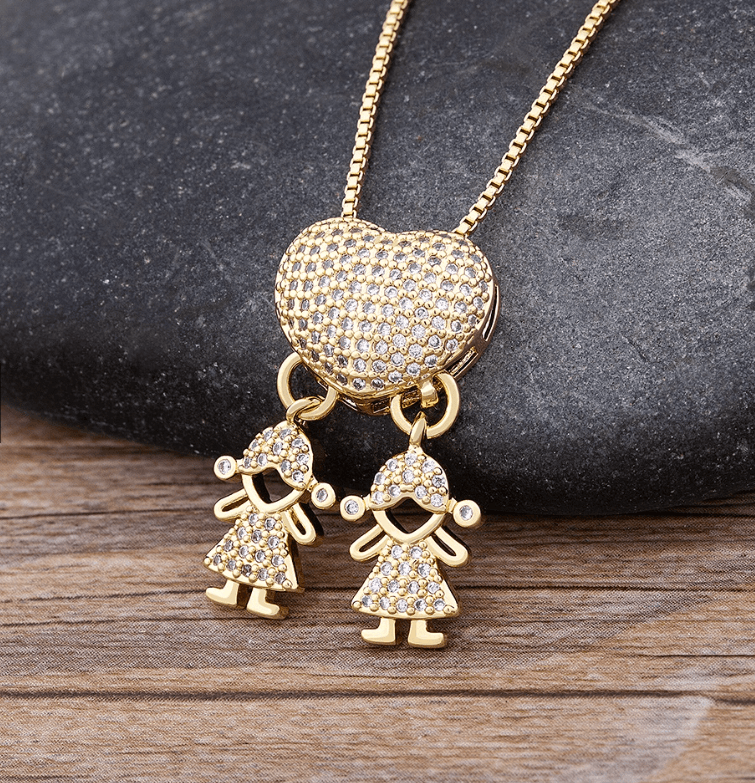 Colar Amor de Mãe Banhado a Ouro de 18k